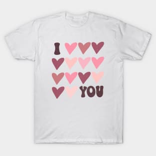 I Love You Hearts T-Shirt